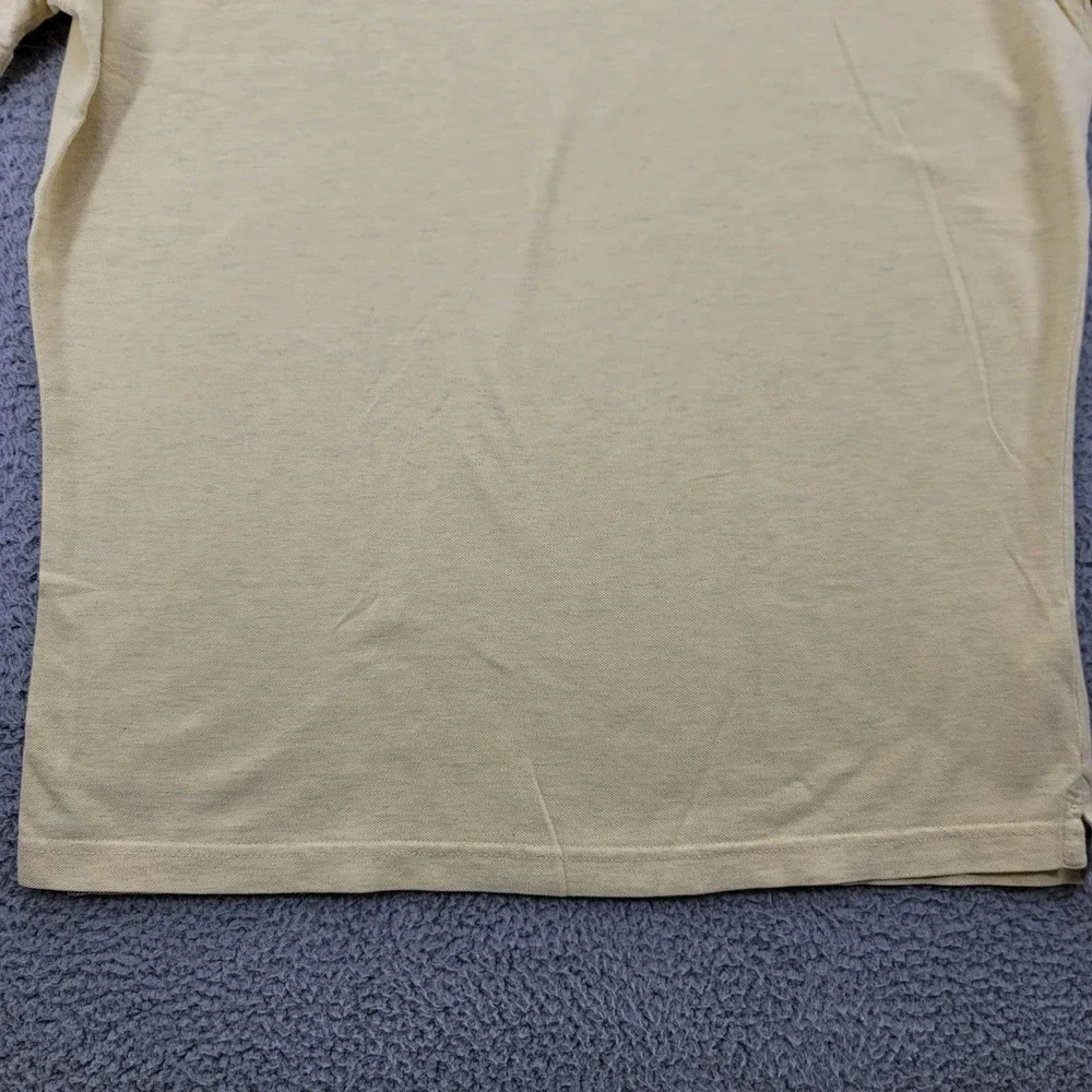 Banana Republic Shirt Mens Large Yellow Polo Golf‎ Short Sleeve Classiccore Logo